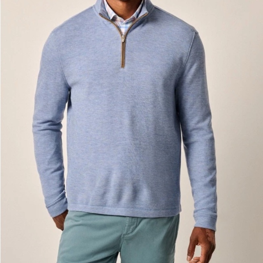 johnnie-O Blue Zip Up Sweater Men’s XXL
